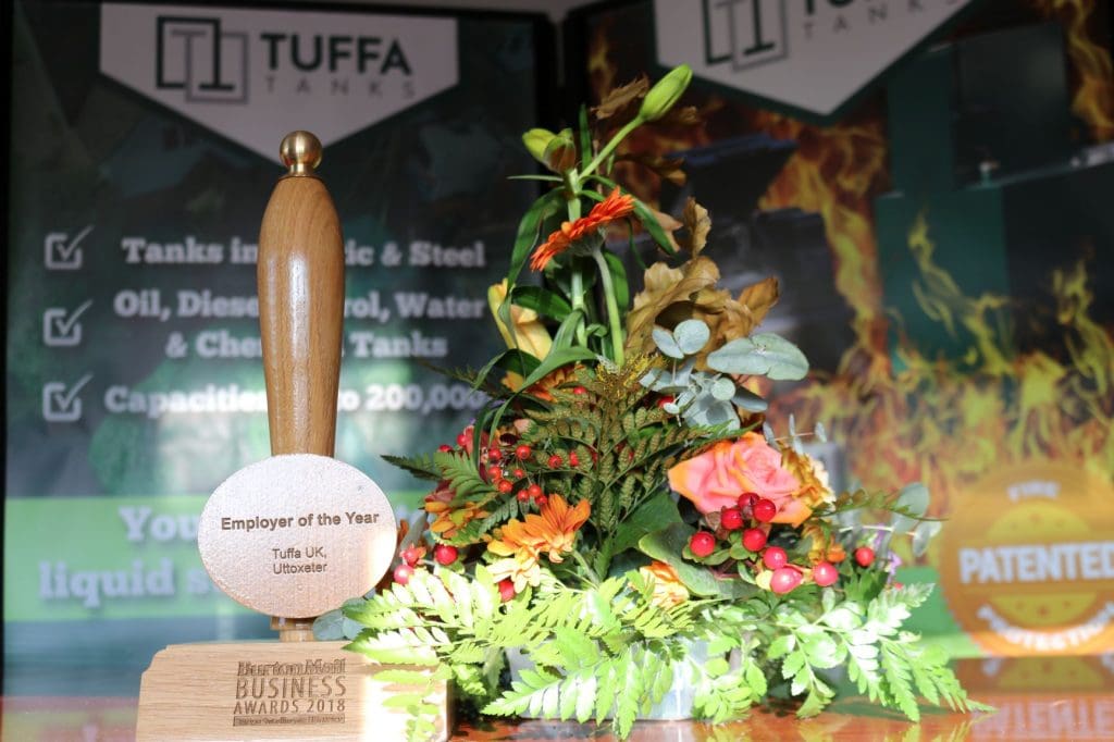 The Employer of the Year Award in the Tuffa boardroom