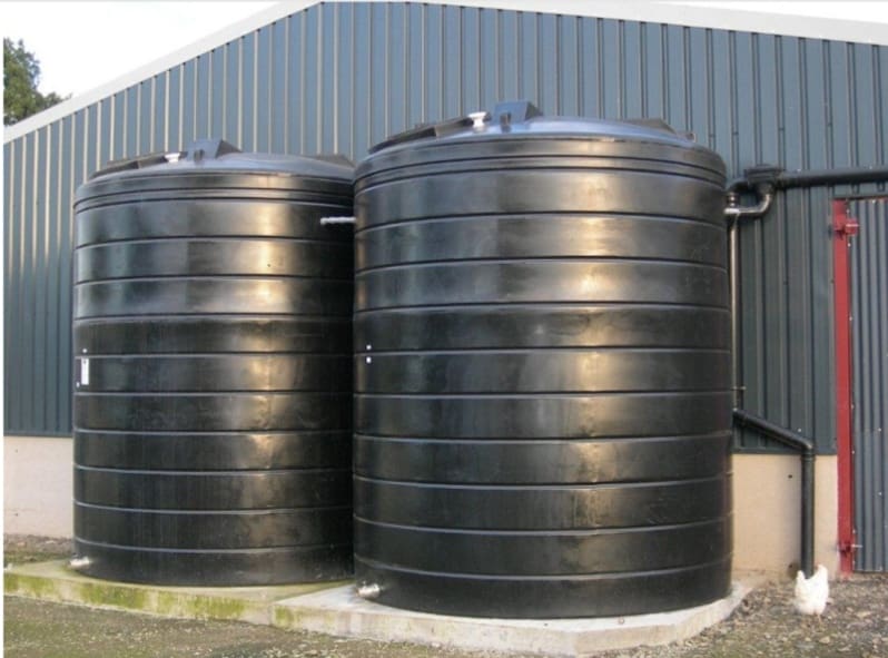 Tuffa rainwater harvesting tanks